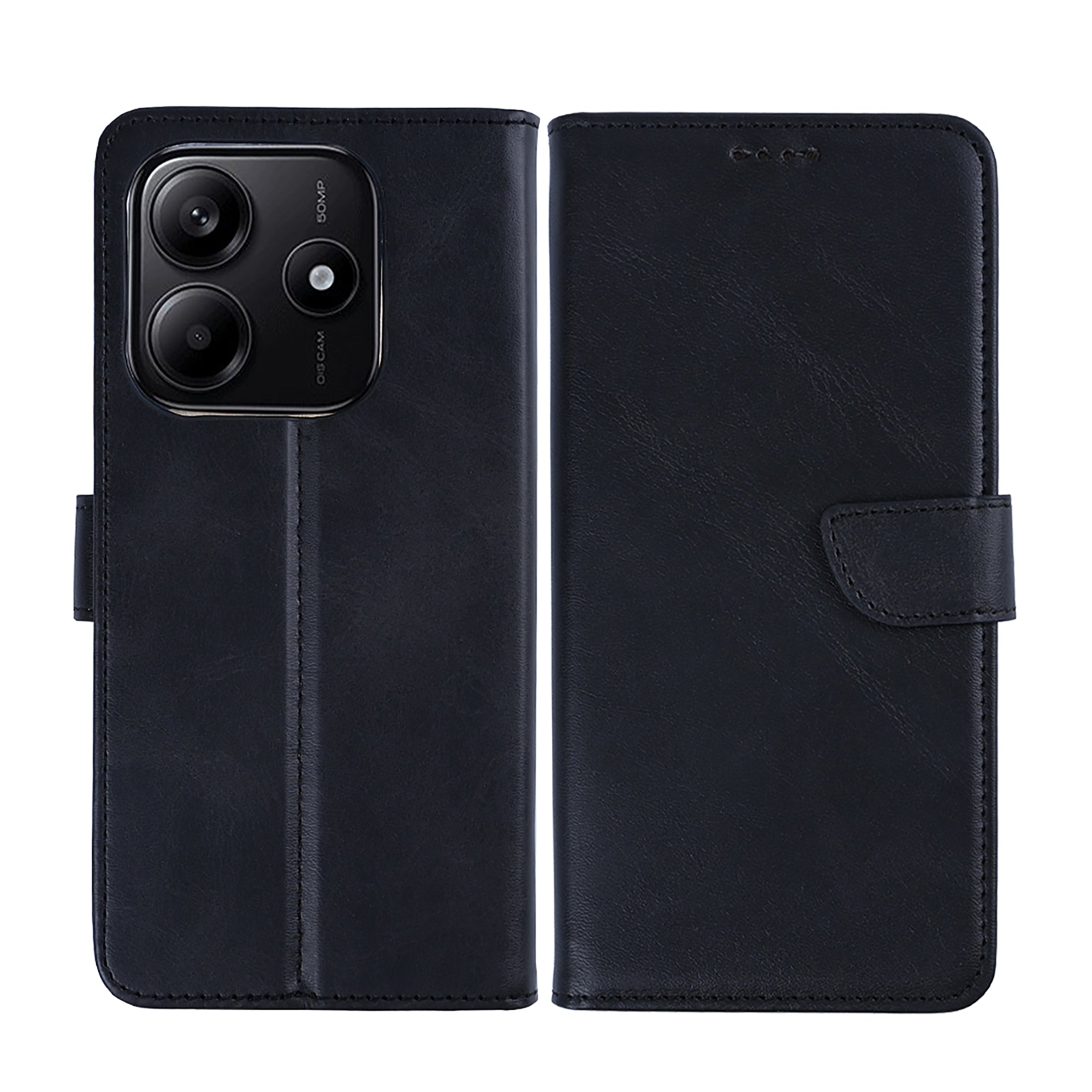 Rixus Buchhülle für Xiaomi Redmi Note 14 5G Black – Bild 3