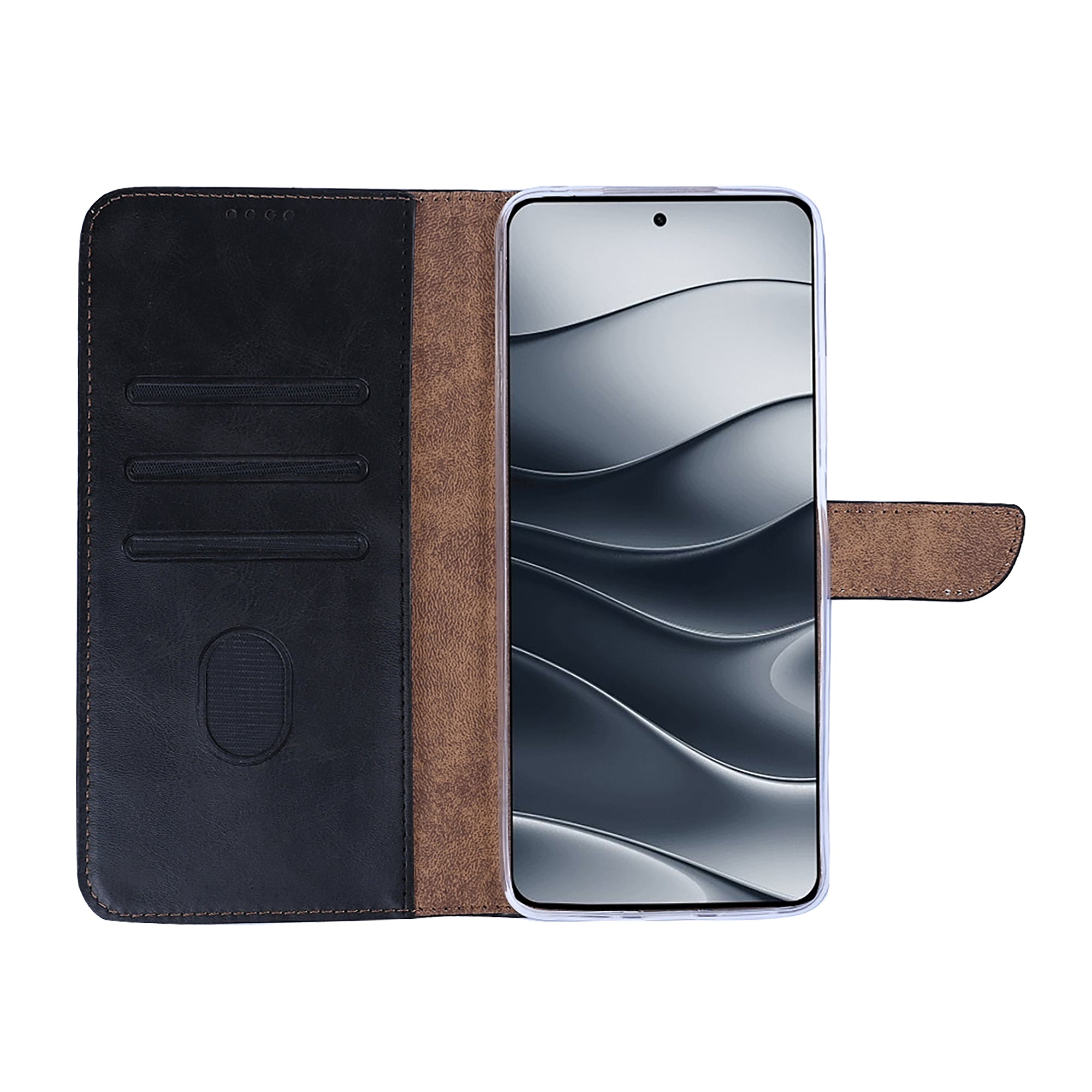 Rixus Buchhülle für Xiaomi Redmi Note 14 5G Black – Bild 5