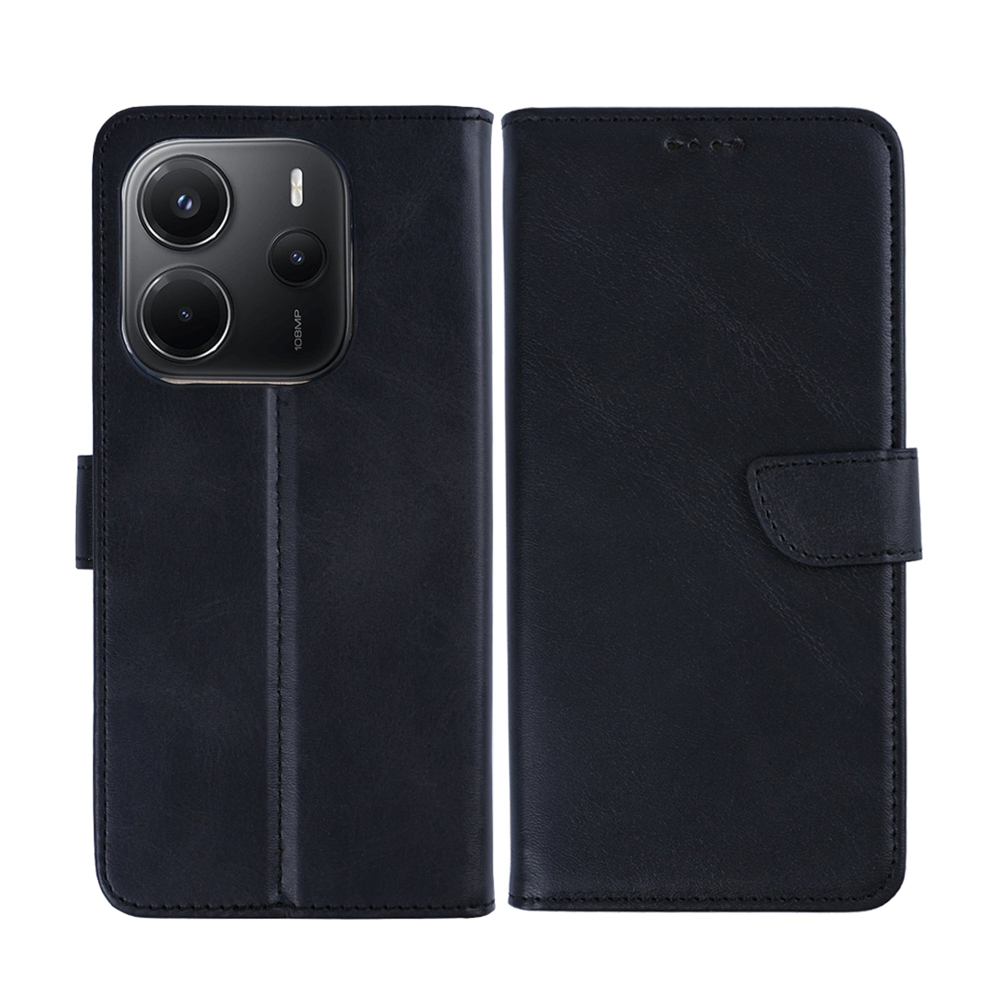 Rixus Buchhülle für Xiaomi Redmi Note 14 4G Black – Bild 3