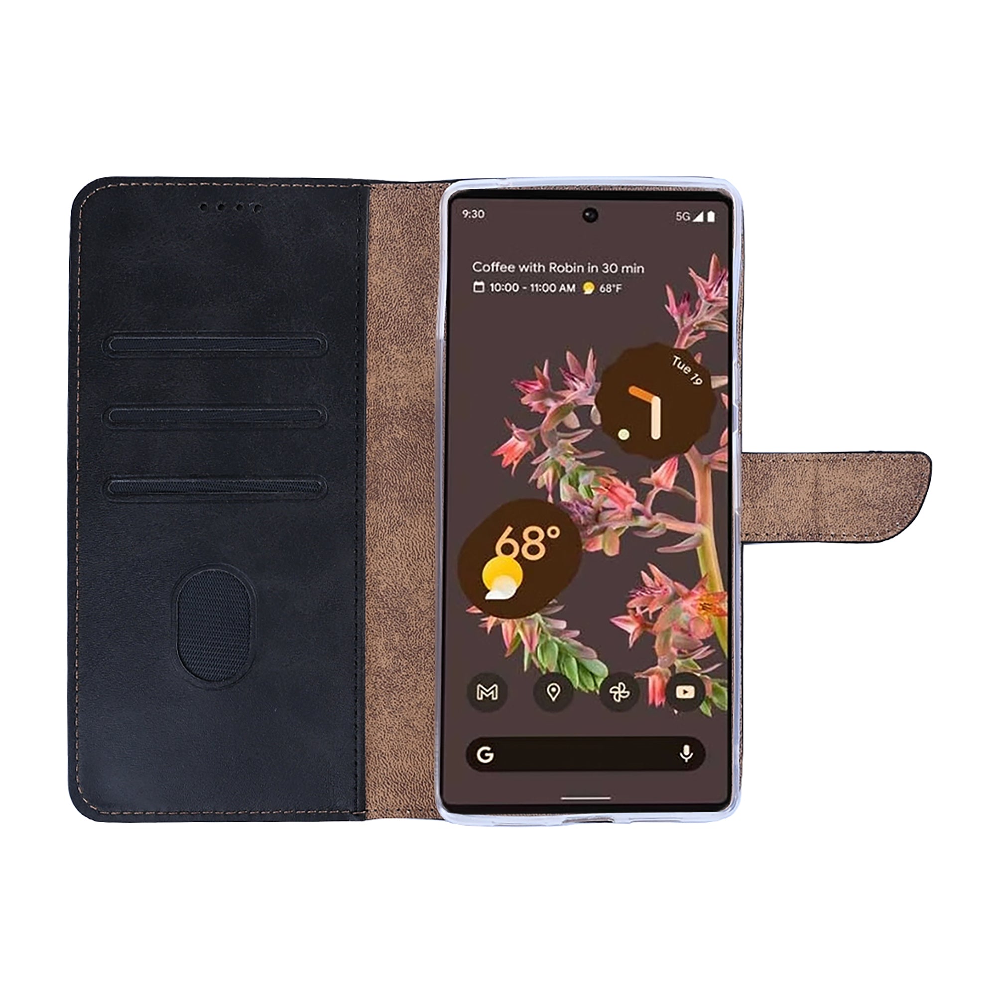 Rixus Buchhülle für Google Pixel 6 Pro Black – Bild 5