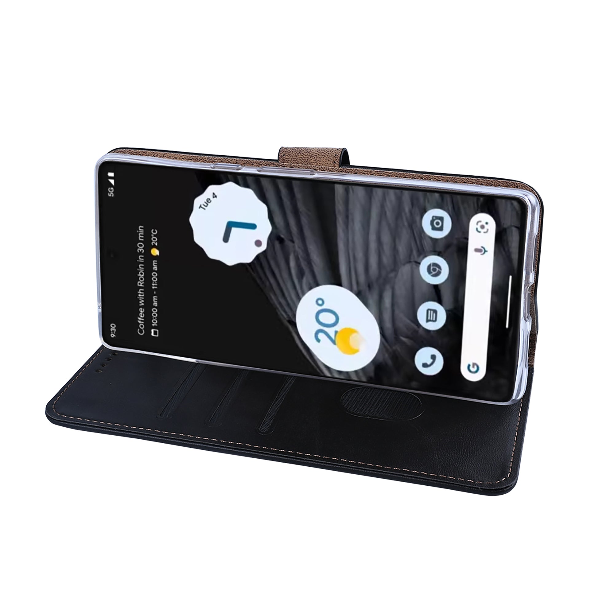 Rixus Buchhülle für Google Pixel 7 Pro Black – Bild 6