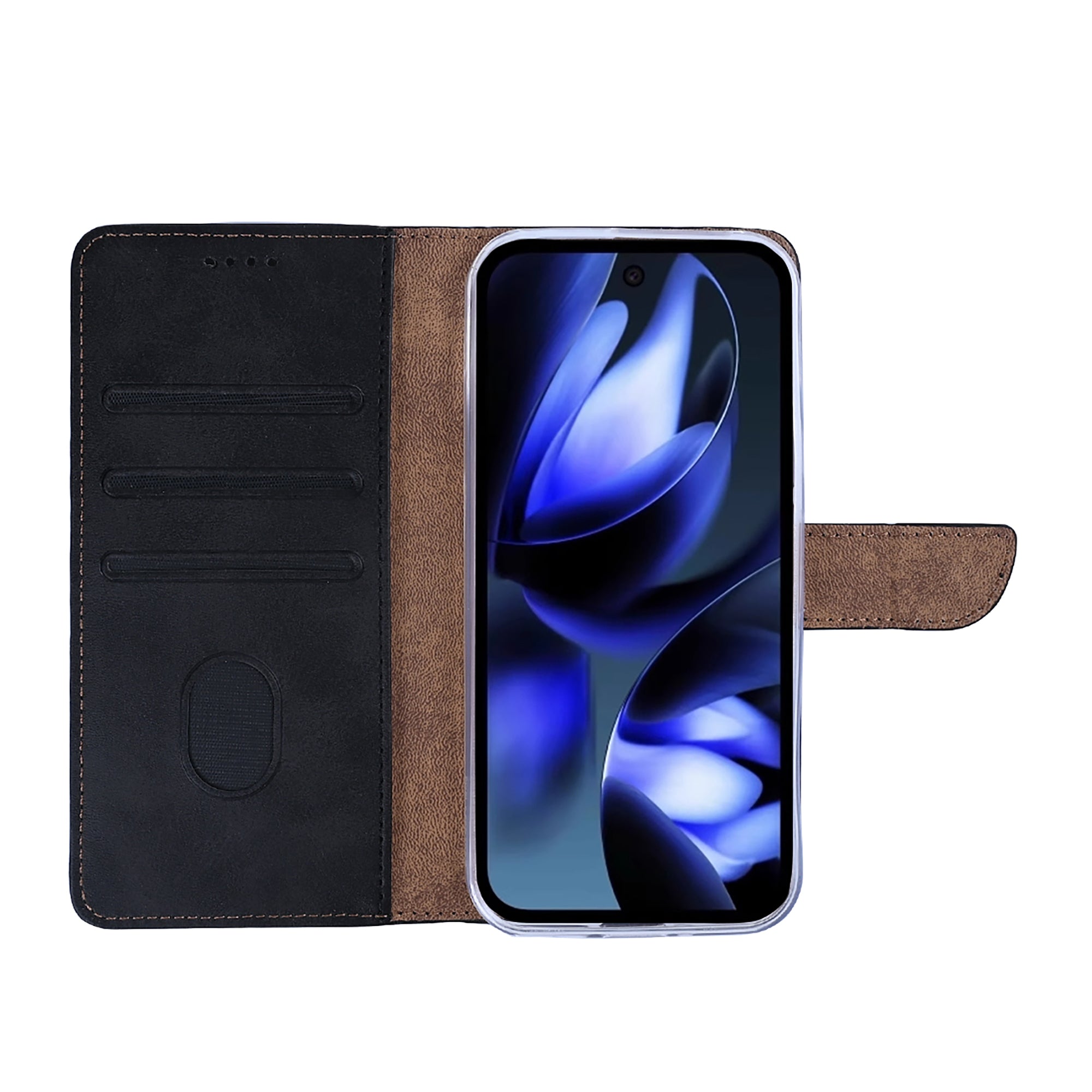 Rixus Buchhülle für Google Pixel 9A Black – Bild 5