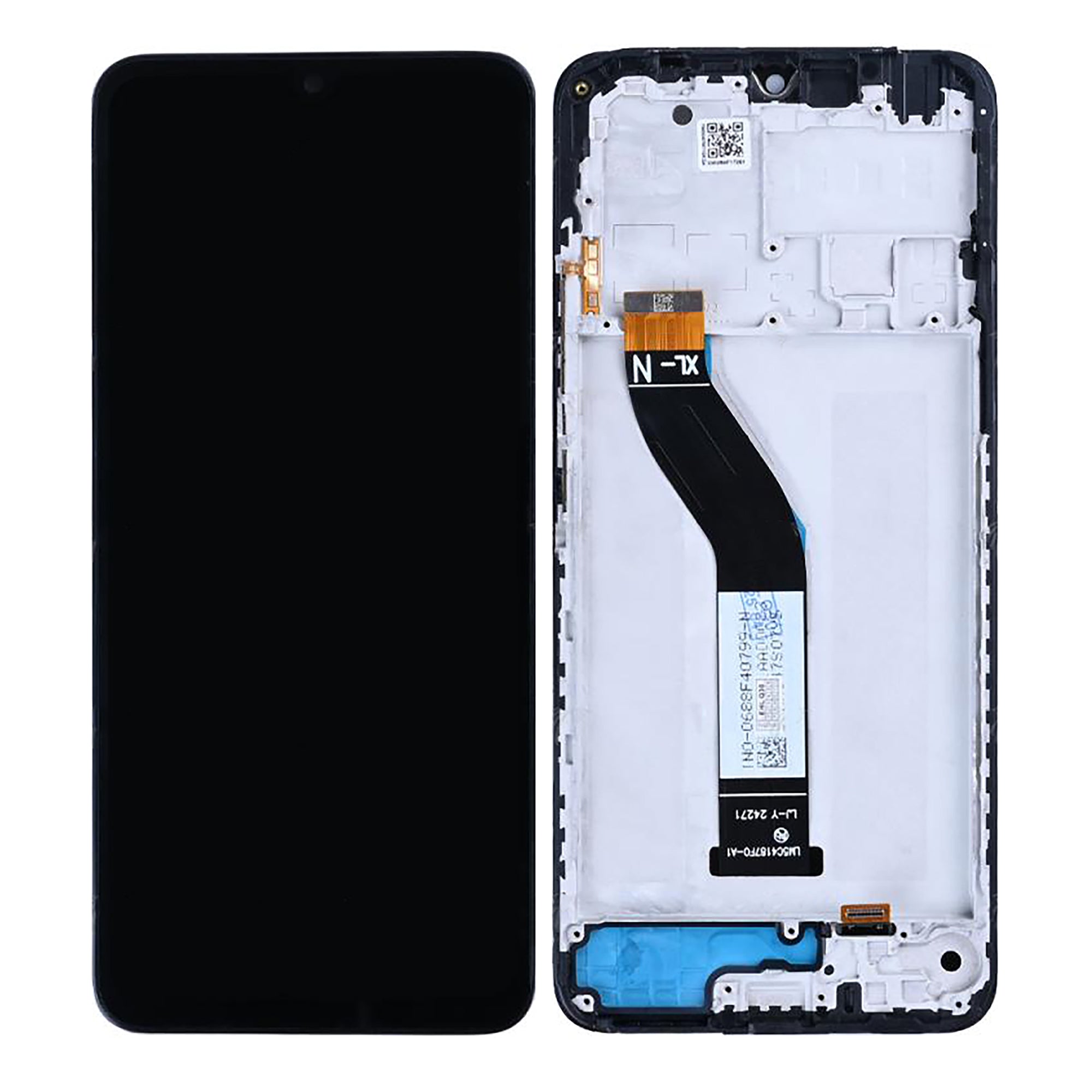 OEM Display für Xiaomi Redmi 14C 4G, Poco C75 4G mit Rahmen Schwarz – Bild 4