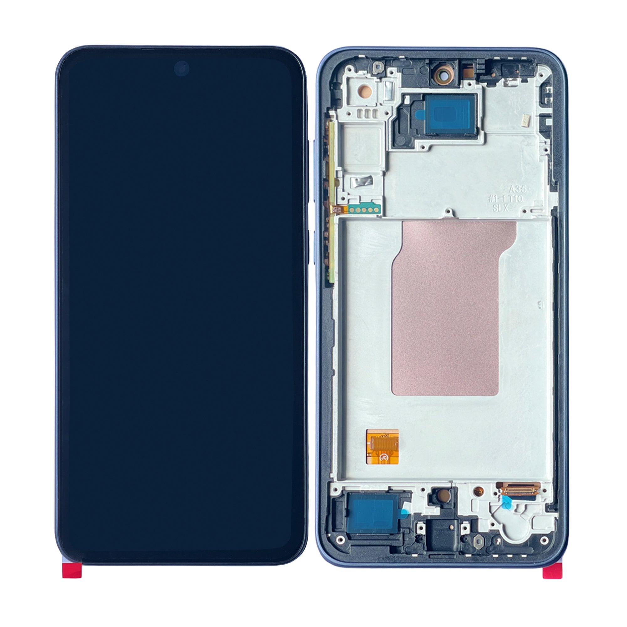 Samsung Galaxy A35 A356B Display und Touchscreen-Digitizer mit Rahmen Navy Soft-OLED – Bild 5