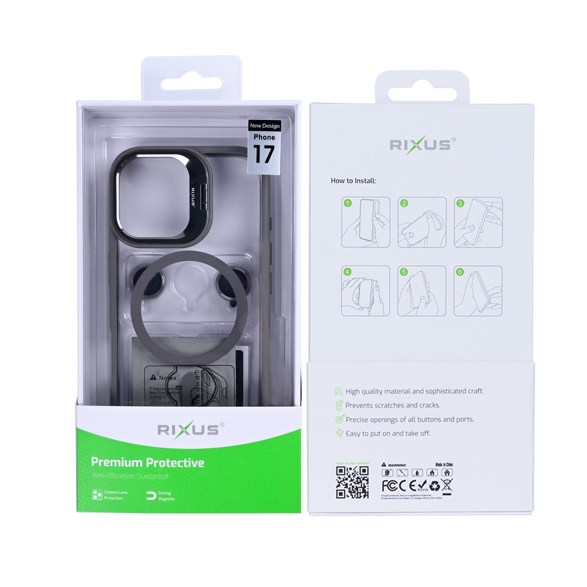 Rixus Classic 03 MagSafe Hülle für iPhone 15 16 17 Modell & Farbe – Bild 191