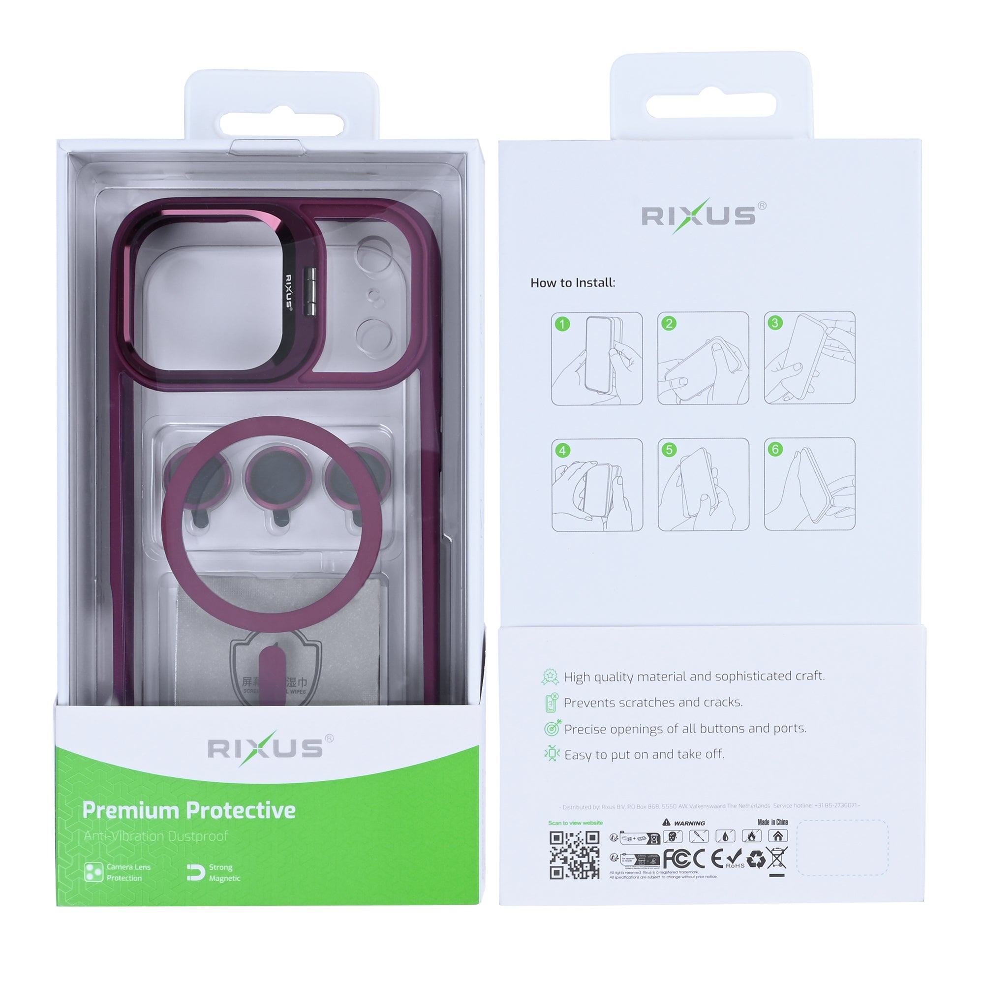Rixus Classic 03 MagSafe Hülle für iPhone 15 16 17 Modell & Farbe – Bild 173