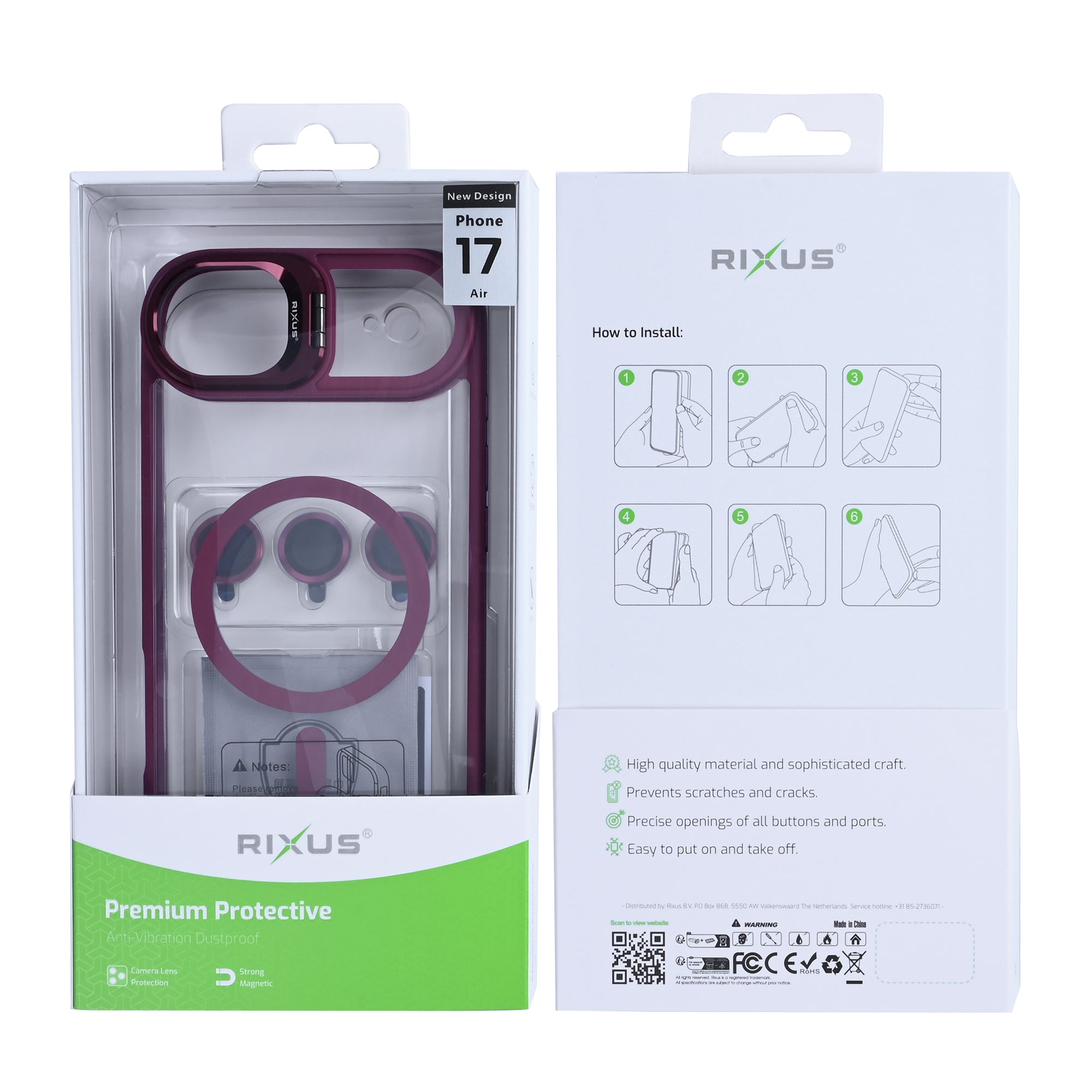 Rixus Classic 03 MagSafe Hülle für iPhone 15 16 17 Modell & Farbe – Bild 119