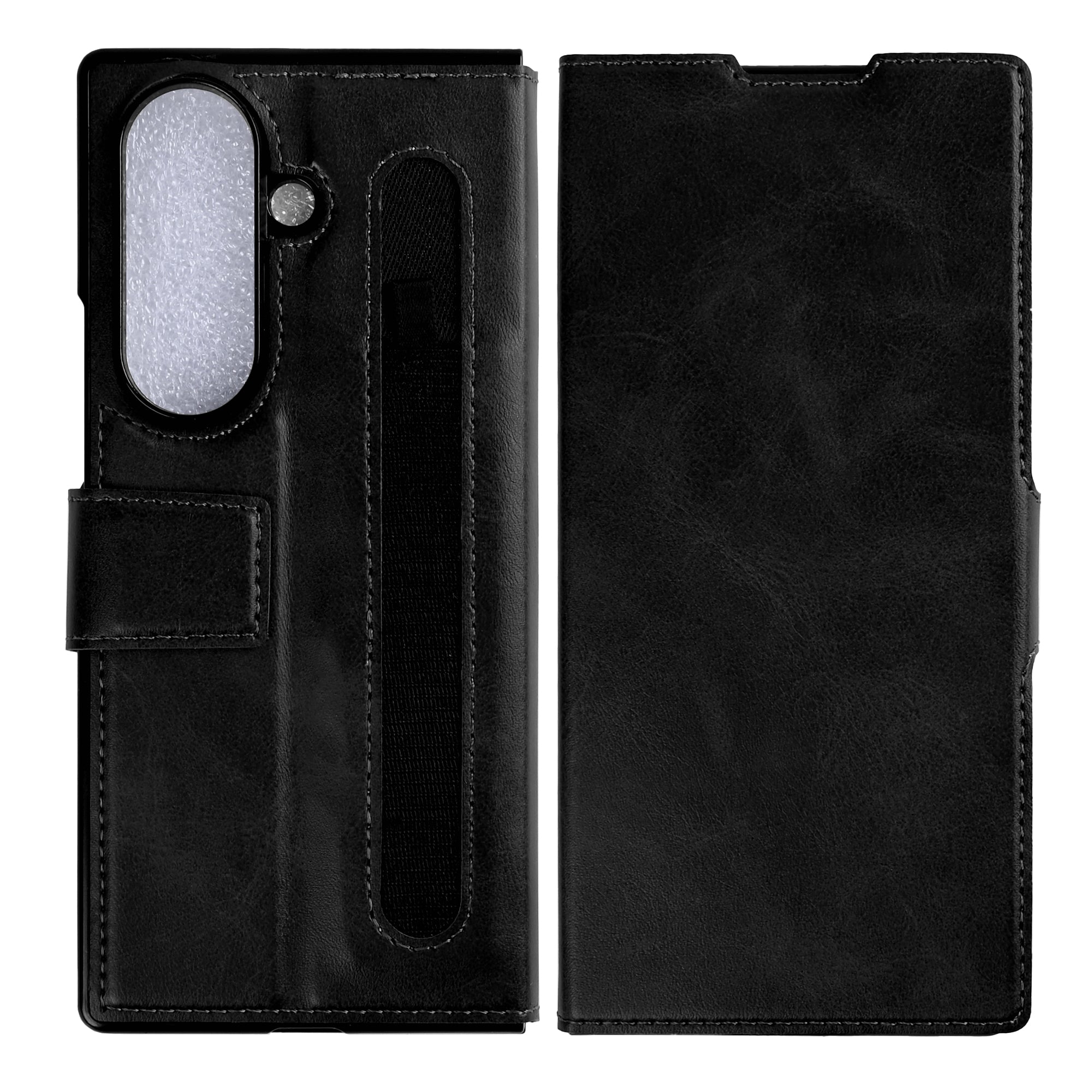 Rixus Wallet Hülle mit Pen Holder für Samsung Galaxy Z Fold 7 Black – Bild 3