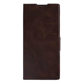 Rixus Wallet Hülle mit Pen Holder für Samsung Galaxy Z Fold 7 Brown