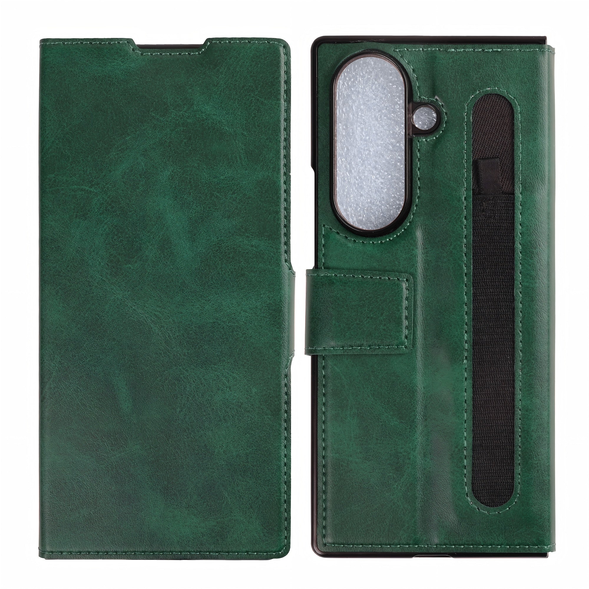 Rixus Wallet Hülle mit Pen Holder für Samsung Galaxy Z Fold 7 Green – Bild 3