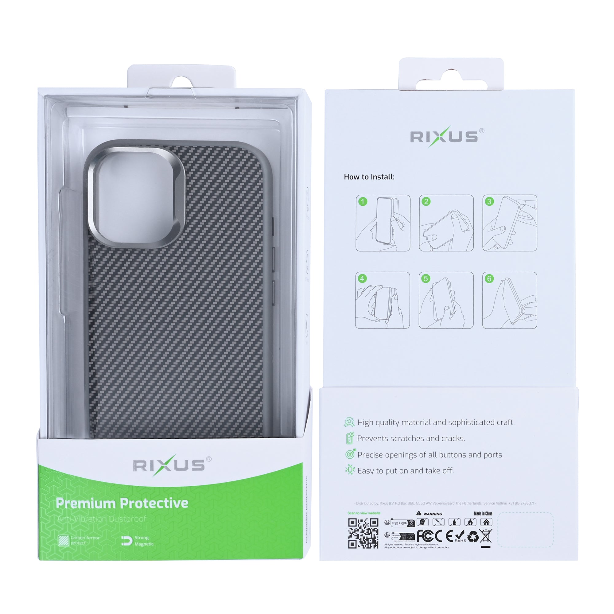 Rixus Mag Carbon MagSafe Hülle für iPhone 15 16 17 Modell & Farbe – Bild 84