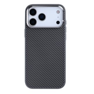 Rixus Mag Carbon MagSafe Hülle für iPhone 15 16 17 Modell & Farbe - Modell: iPhone 17 Pro - Farbe: Titanium Grey (Grau)