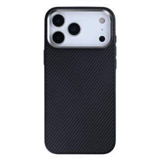 Rixus Mag Carbon MagSafe Hülle für iPhone 15 16 17 Modell & Farbe - Modell: iPhone 17 Pro - Farbe: Titanium Black (Schwarz)