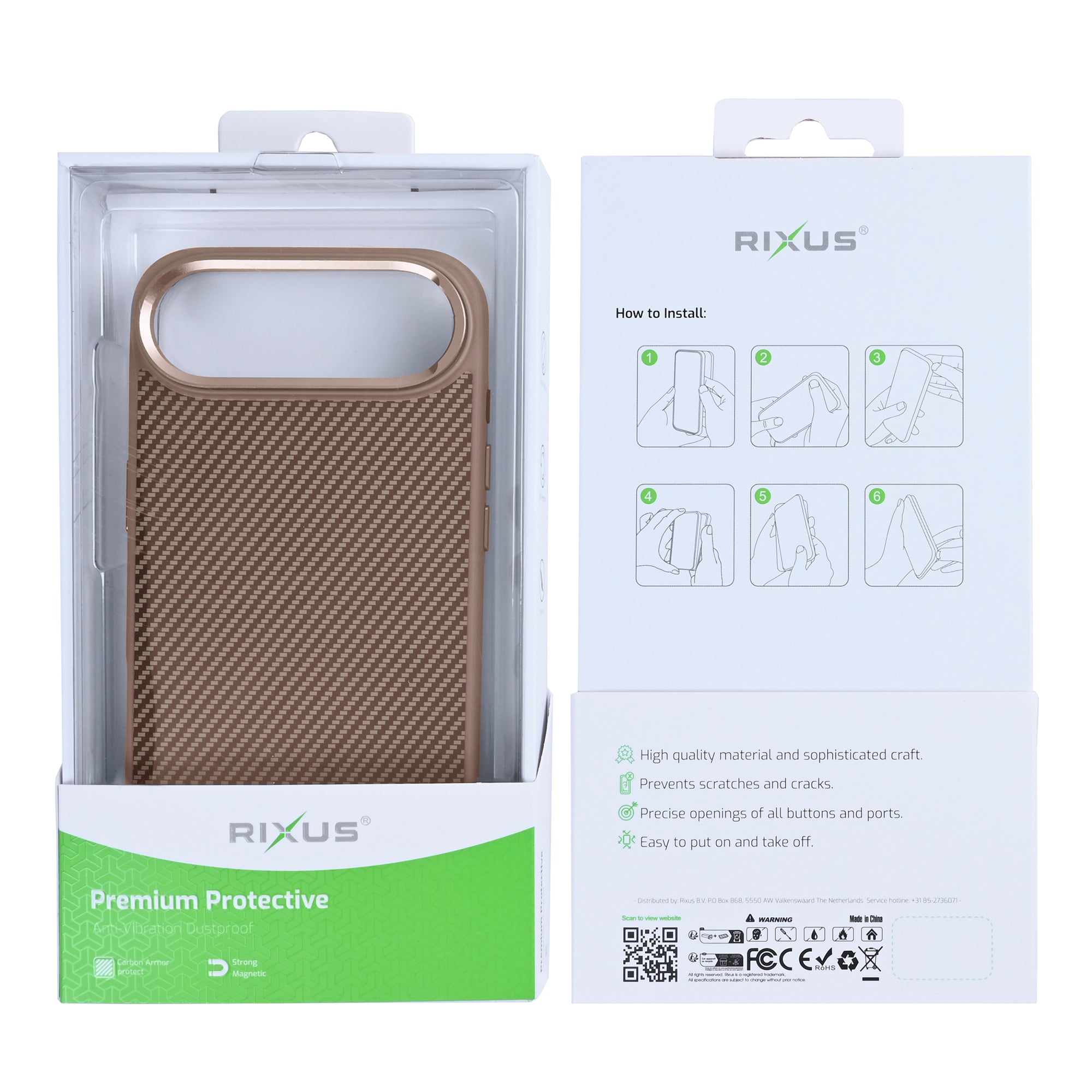 Rixus Mag Carbon MagSafe Hülle für iPhone 15 16 17 Modell & Farbe – Bild 42