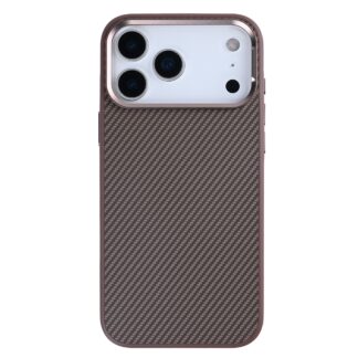 Rixus Mag Carbon MagSafe Hülle für iPhone 15 16 17 Modell & Farbe - Modell: iPhone 17 Pro Max - Farbe: Braun