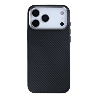 Rixus Mag Carbon MagSafe Hülle für iPhone 15 16 17 Modell & Farbe - Modell: iPhone 17 Pro Max - Farbe: Titanium Black (Schwarz)