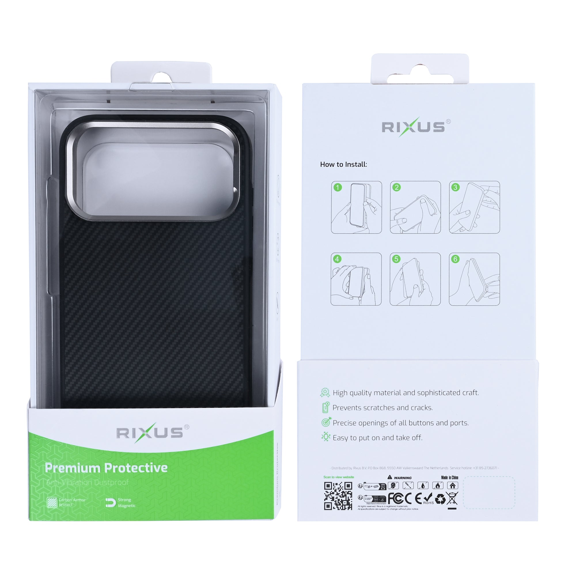 Rixus Mag Carbon MagSafe Hülle für iPhone 15 16 17 Modell & Farbe – Bild 18