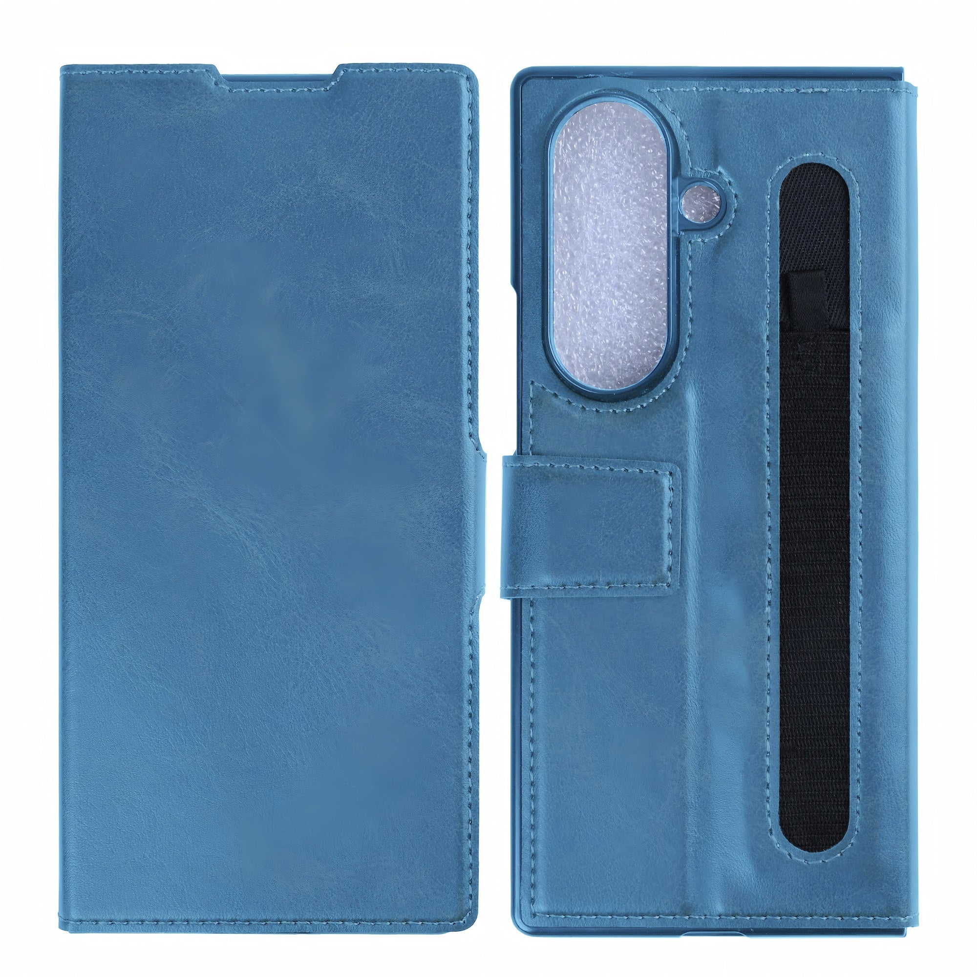 Rixus Wallet Hülle mit Pen Holder für Samsung Galaxy Z Fold 7 Sierra Blue – Bild 3
