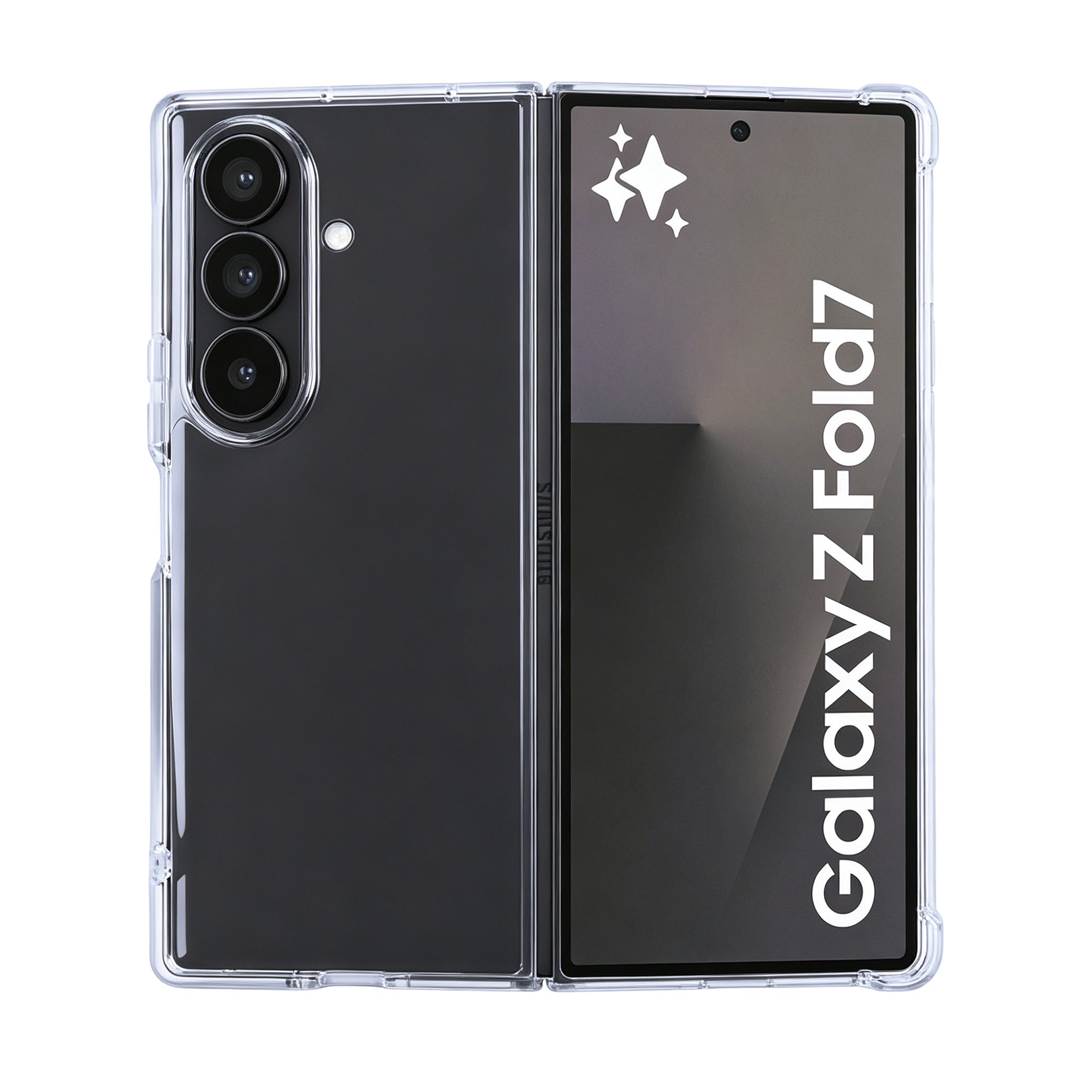 Rixus Anti-Burst Hülle für Samsung Galaxy Z Fold 7 Transparent