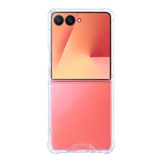 Rixus Anti-Burst Hülle für Samsung Galaxy Z Flip 7 Transparent