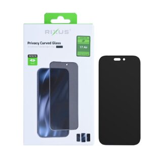 Rixus Privacy Full Curved Edge Panzerglas für Apple iPhone 17 Air
