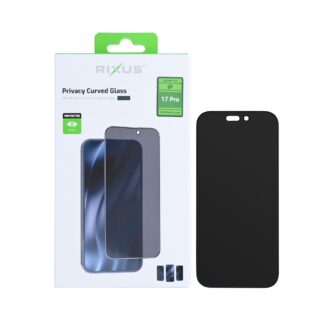 Rixus Privacy Full Curved Edge Panzerglas für Apple iPhone 17 Pro
