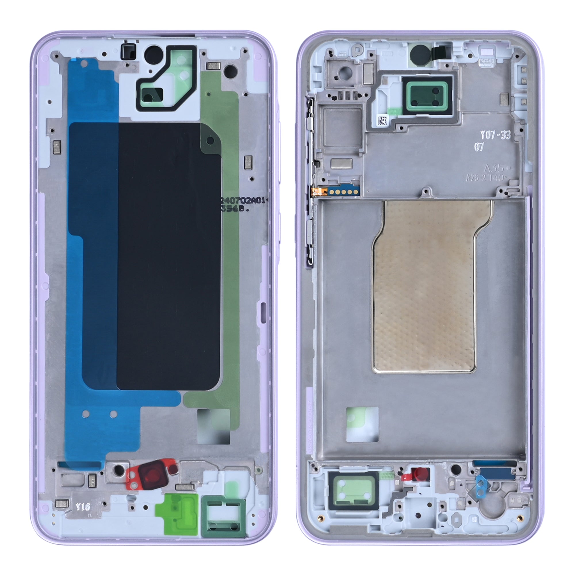 Samsung Galaxy A35 A356B Middle Rahmen Lilac Purple OEM – Bild 3