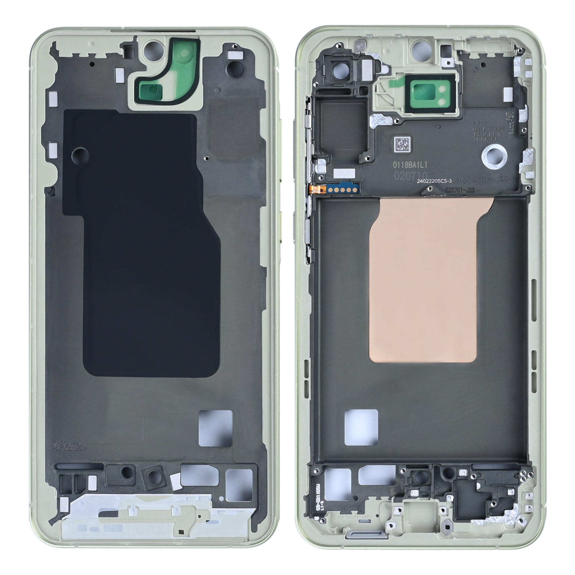 Samsung Galaxy A55 5G A556B Middle Rahmen Lemon Yellow OEM – Bild 3