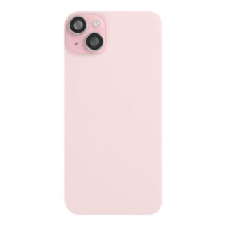 Für Apple iPhone 15 Rückglas mit NFC, Enlarged Kamera Rahmen Pink Original ausgebaut