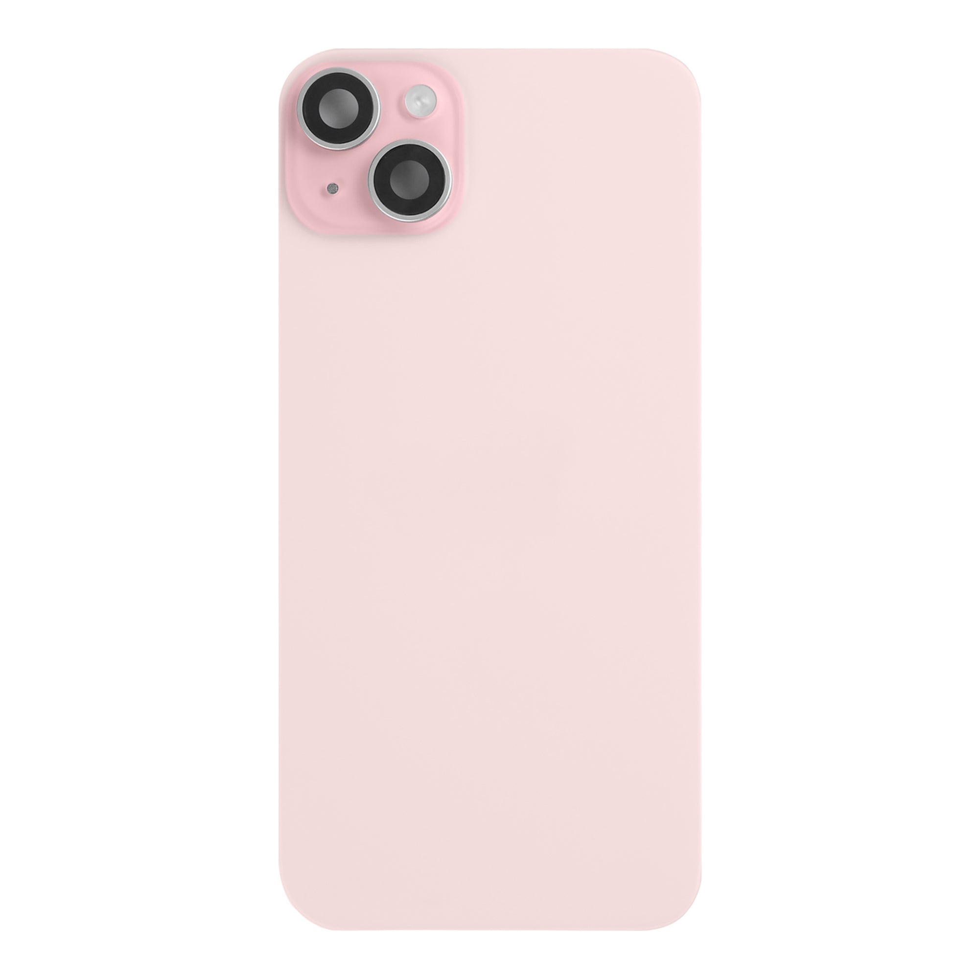 Für Apple iPhone 15 Rückglas mit NFC, Enlarged Kamera Rahmen Pink Original ausgebaut