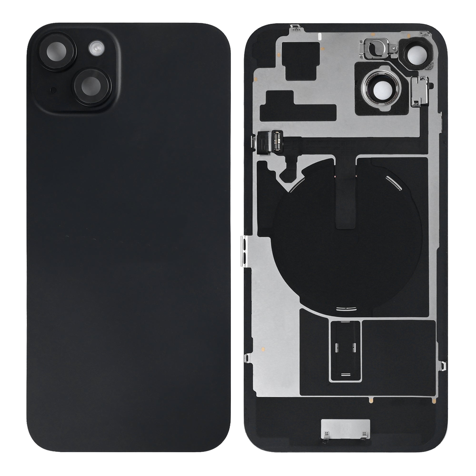 Für Apple iPhone 15 Plus Rückglas mit NFC, Enlarged Kamera Rahmen Black Original ausgebaut – Bild 3