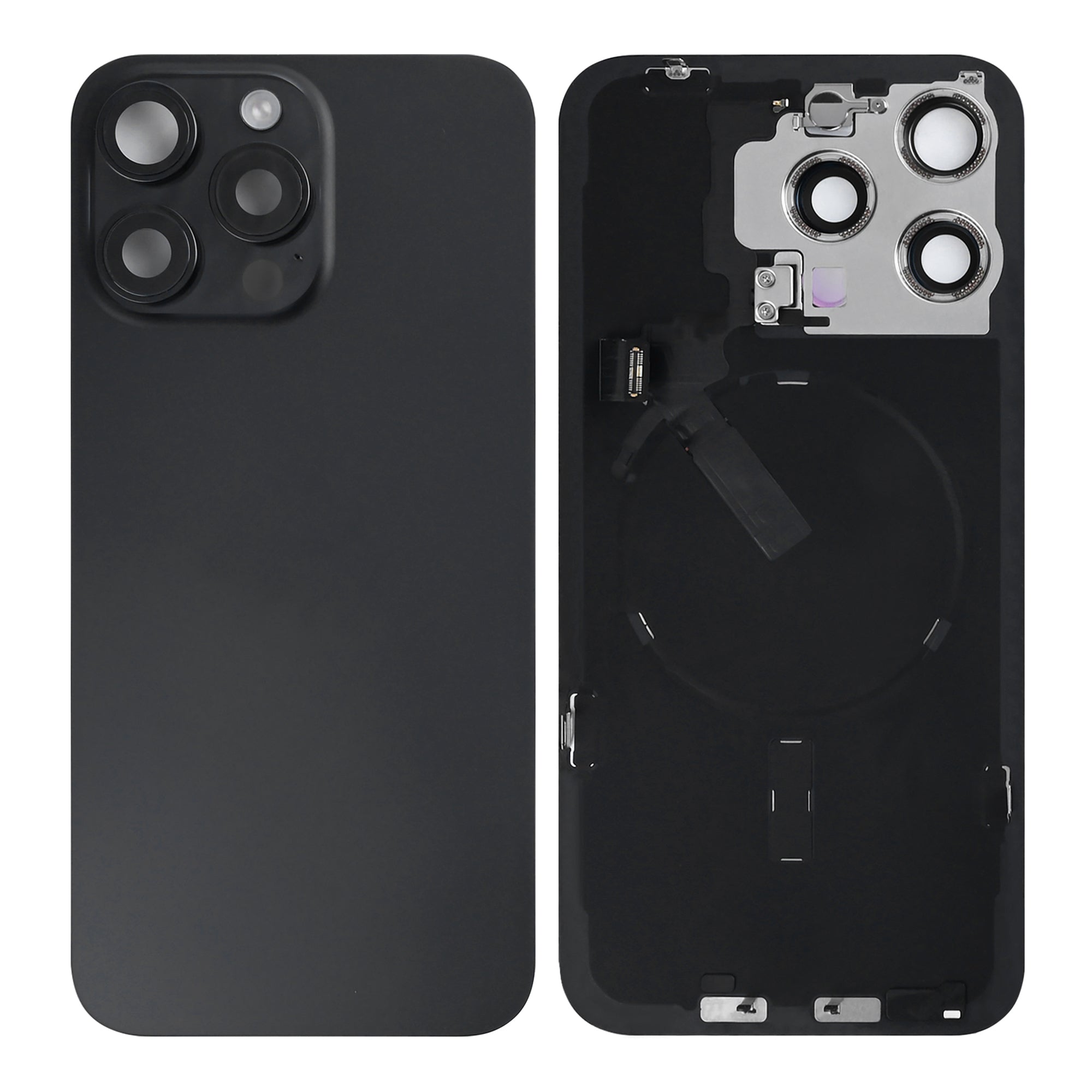 Für Apple iPhone 15 Pro Original ausgebaut Rückglas mit NFC und großem Kamerarahmen, Farbe wählbar – Bild 6