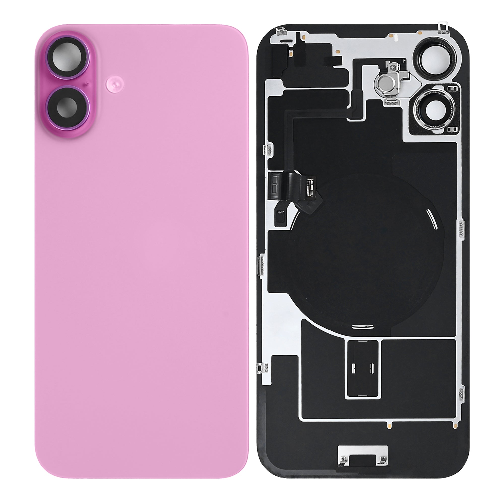 Für Apple iPhone 16 Plus Original ausgebaut Rückglas mit NFC und großem Kamerarahmen, Farbe wählbar – Bild 13