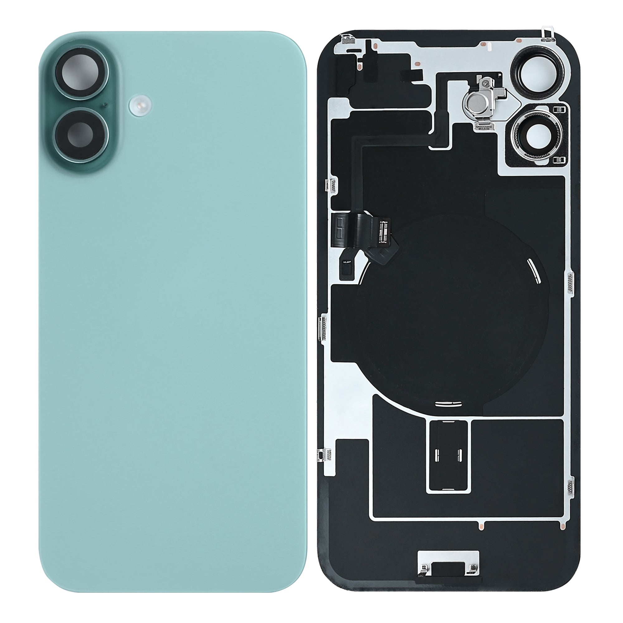 Für Apple iPhone 16 Plus Original ausgebaut Rückglas mit NFC und großem Kamerarahmen, Farbe wählbar – Bild 11