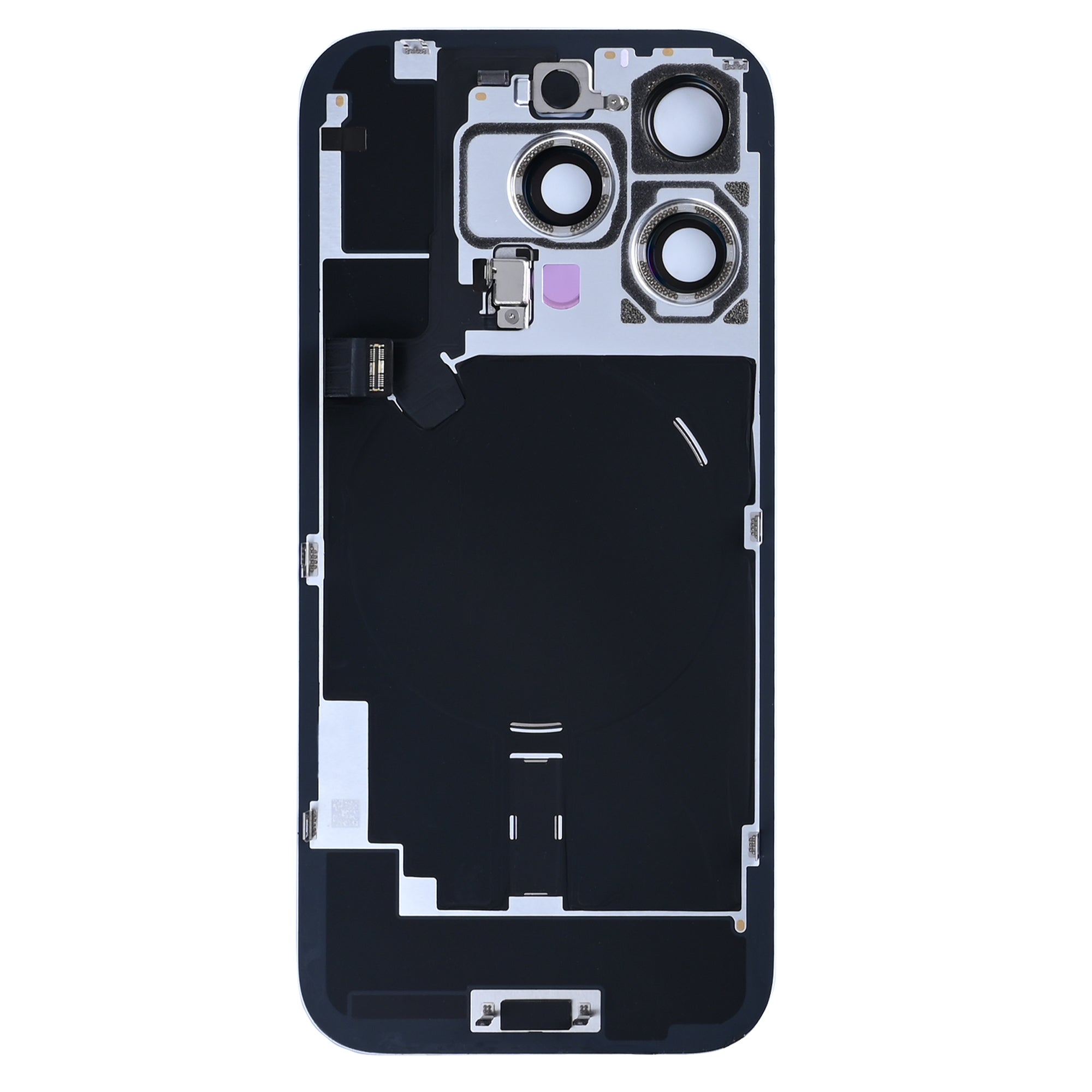 Für Apple iPhone 16 Pro Rückglas mit NFC, Enlarged Kamera Rahmen Natural Titanium Original ausgebaut – Bild 2