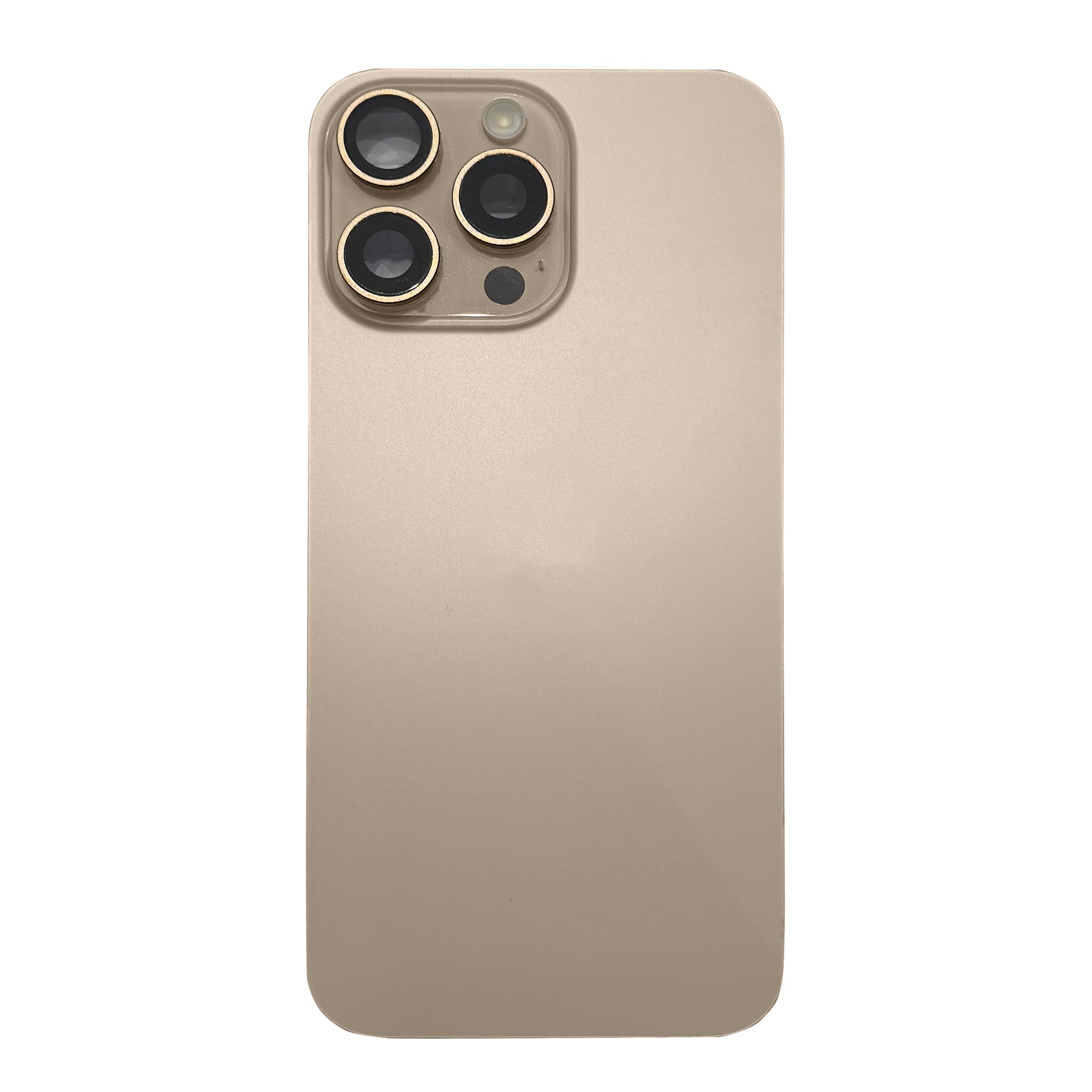 Für Apple iPhone 16 Pro Rückglas mit NFC, Enlarged Kamera Rahmen Desert Titanium Original ausgebaut