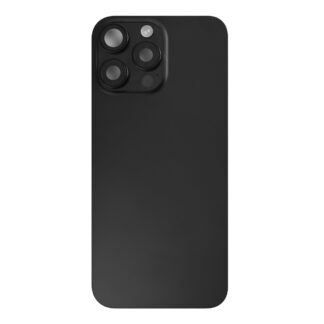 Für Apple iPhone 16 Pro Max Rückglas mit NFC, Enlarged Kamera Rahmen Black Titanium Original ausgebaut