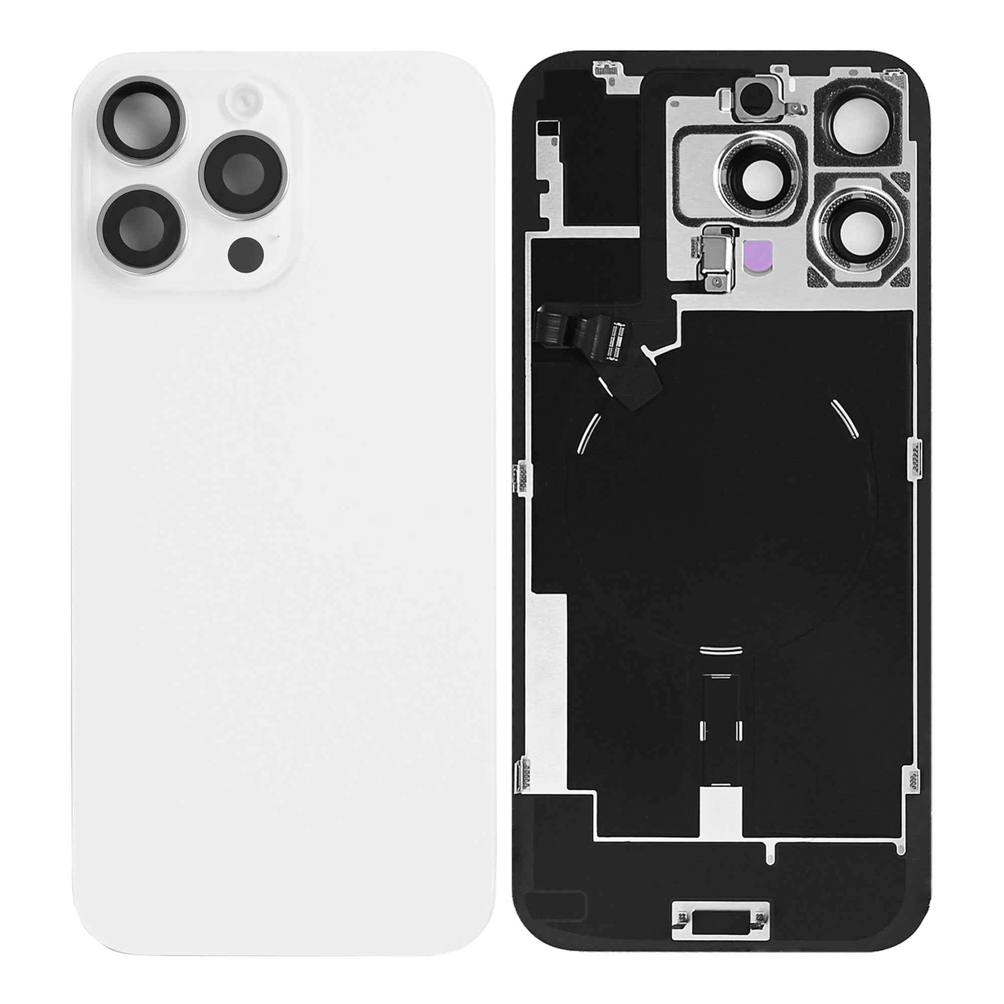 Für Apple iPhone 16 Pro Max Original ausgebaut Rückglas mit NFC und großem Kamerarahmen, Farbe wählbar – Bild 6