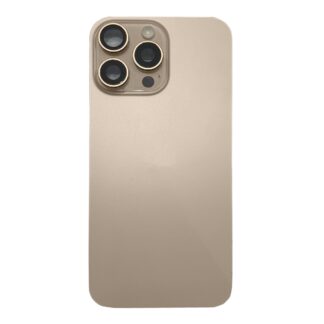 Für Apple iPhone 16 Pro Max Rückglas mit NFC, Enlarged Kamera Rahmen Desert Titanium Original ausgebaut