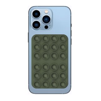 Rixus RXPH40D Suction Cup Mirror Phone Holder Dark Green