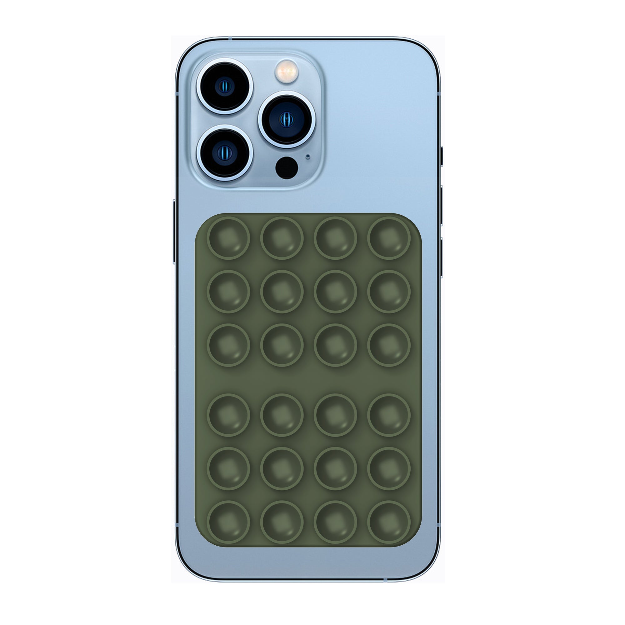 Rixus RXPH40D Suction Cup Mirror Phone Holder Dark Green