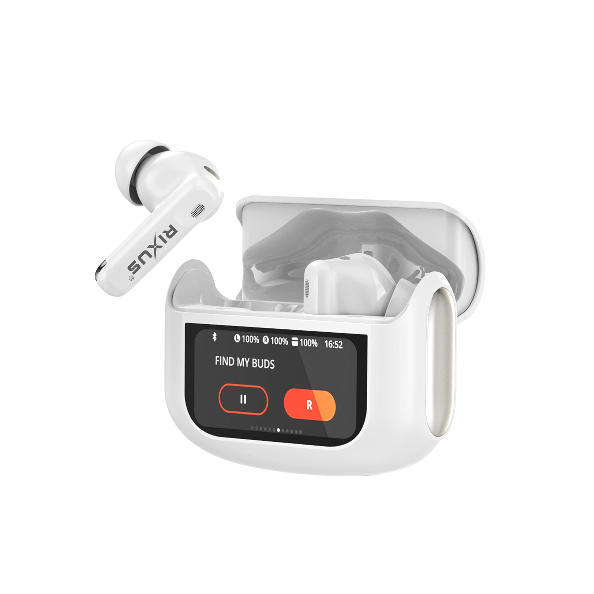 Rixus RXBH63W Wireless Earbuds Touch Hülle Pro White – Bild 2