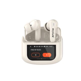 Rixus RXBH63C Wireless Earbuds Touch Hülle Pro Beige