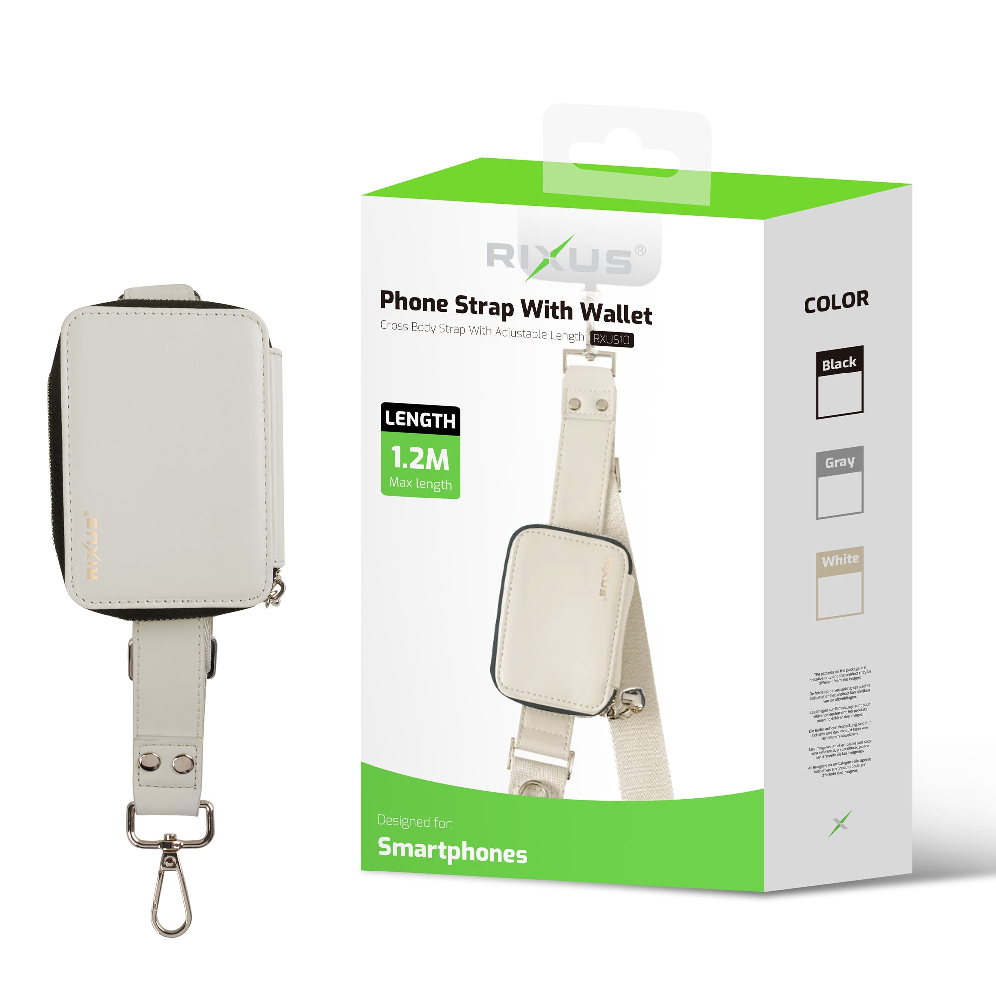 Rixus RXUS10W Utility Phone Strap White – Bild 5