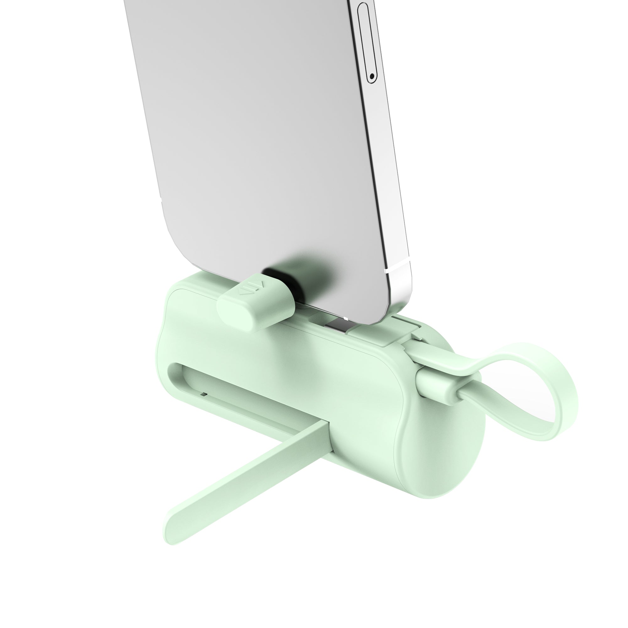 Rixus RXPB98G Mini Click-On Powerbank USB-C 5000mAh Green – Bild 3