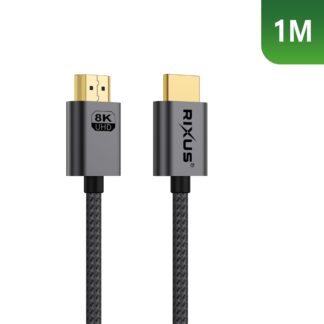 Rixus RXHU11 HDMI Kabel Premium 8K 1m Space Gray