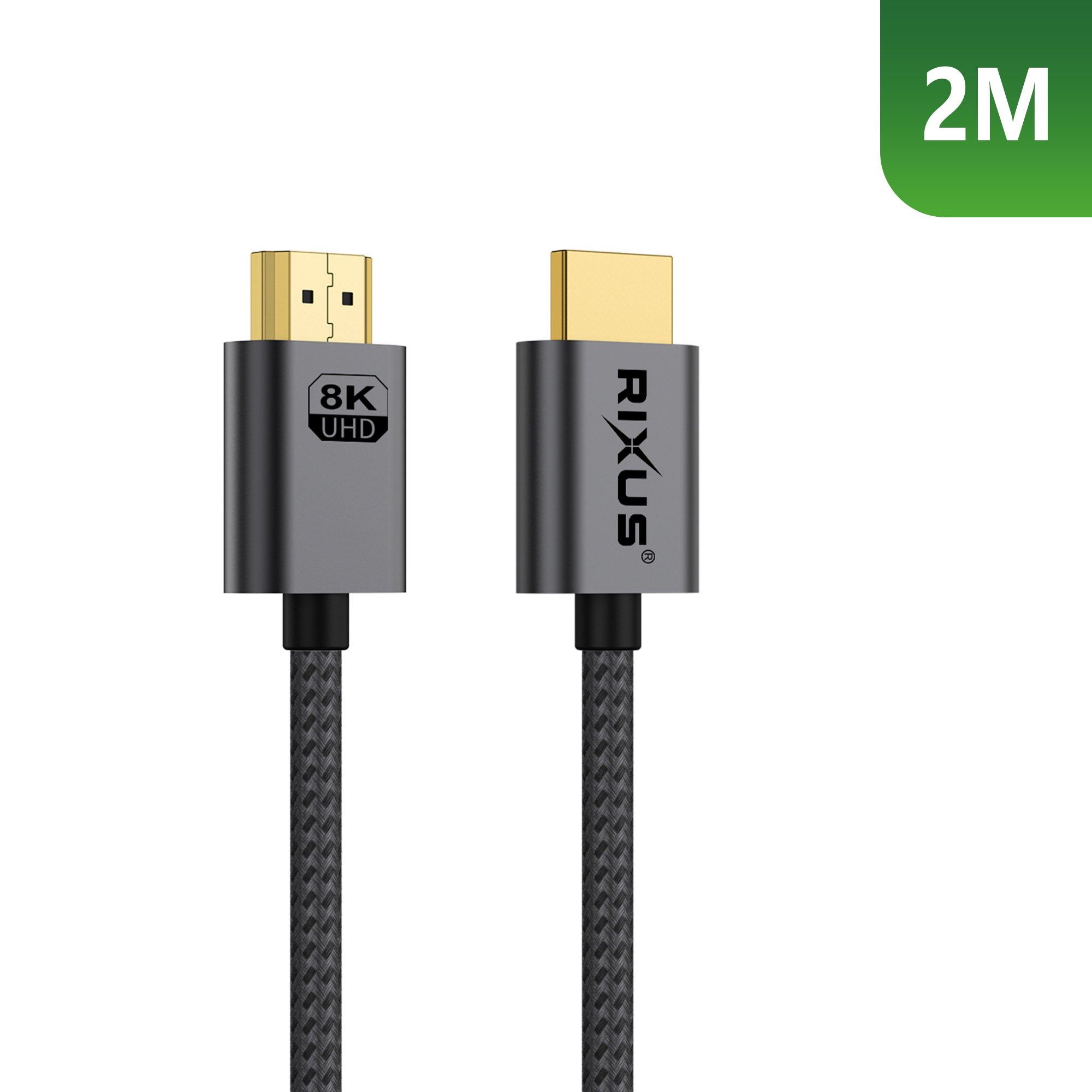 Rixus RXHU12 HDMI Kabel Premium 8K 2m Space Gray