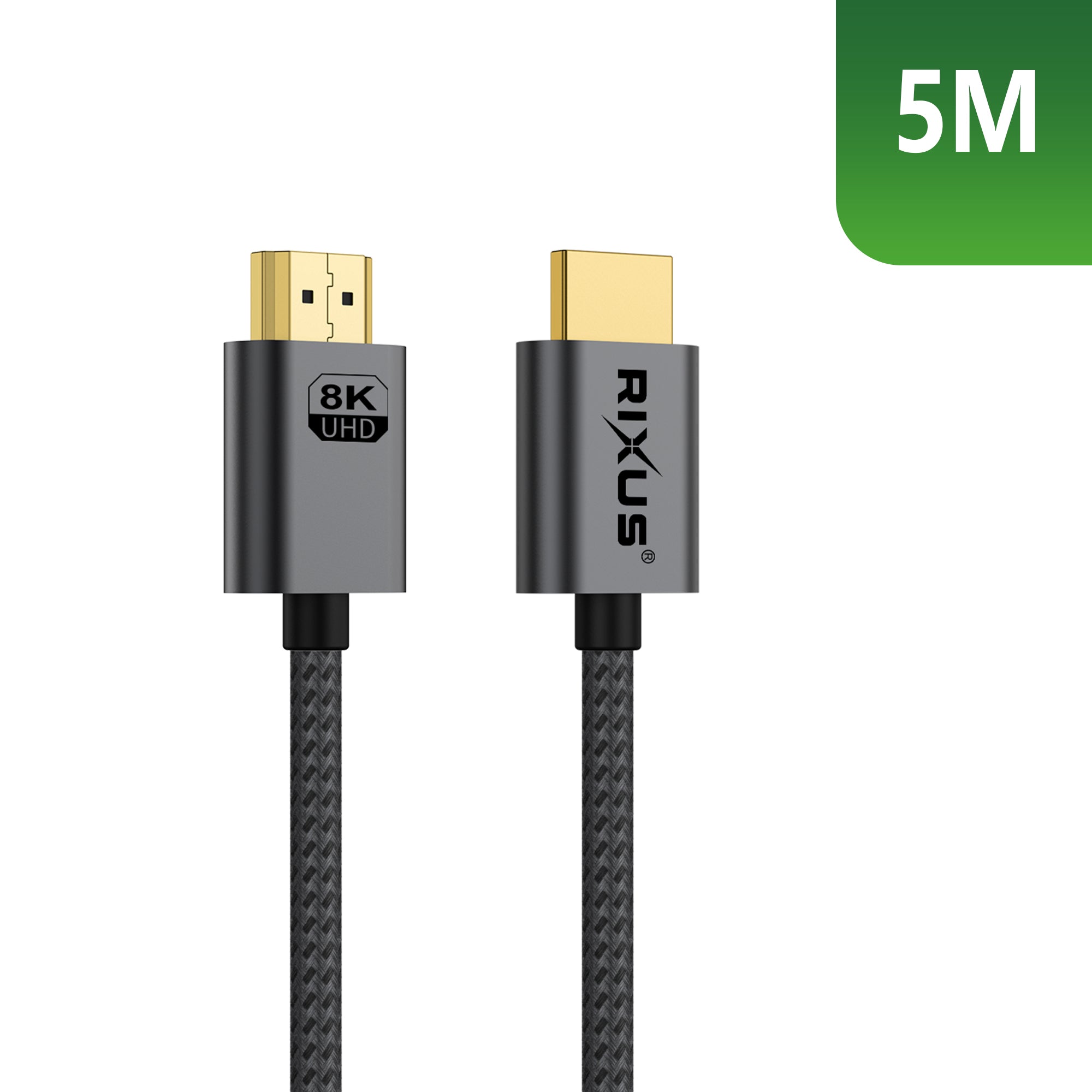 Rixus RXHU13 HDMI Kabel Premium 8K 5m Space Gray