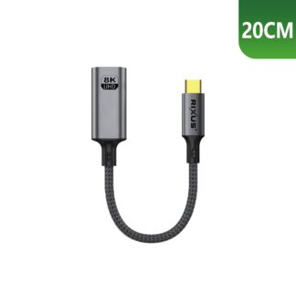 Rixus RXHU18 USB-C To Display Port Female Converter 20cm Space Gray