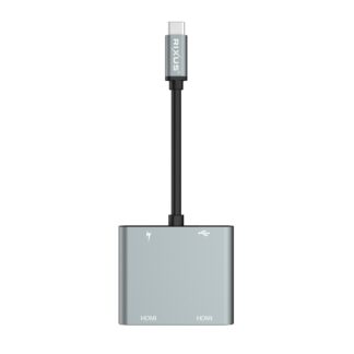 Rixus RXHU20 4 in 1 HDMI Splitter Space Gray
